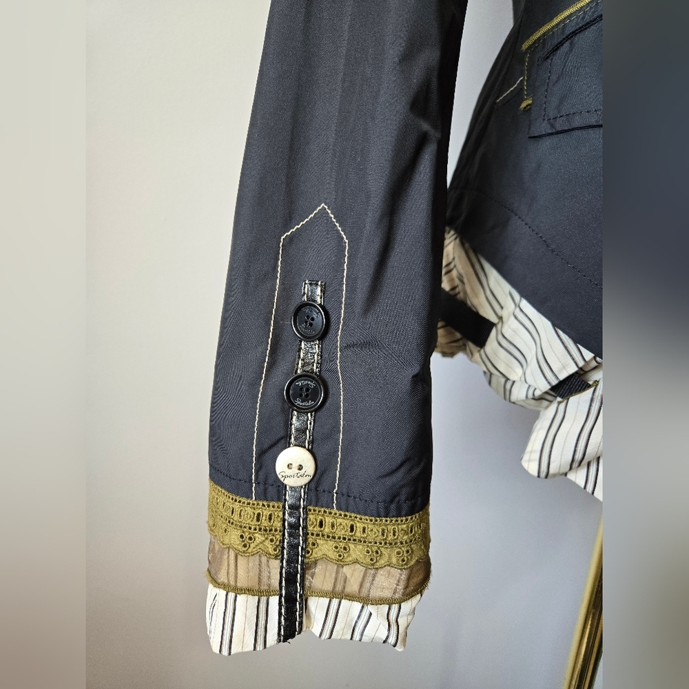 SPORTALM AUSTRIA "Vanilla Sky" Unique Navy Jacket With Shirt Underlayer.  Small - Picture 3 of 16